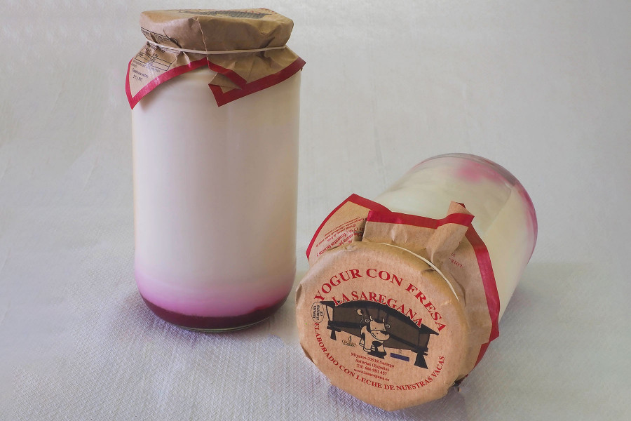 Yogur con fresa