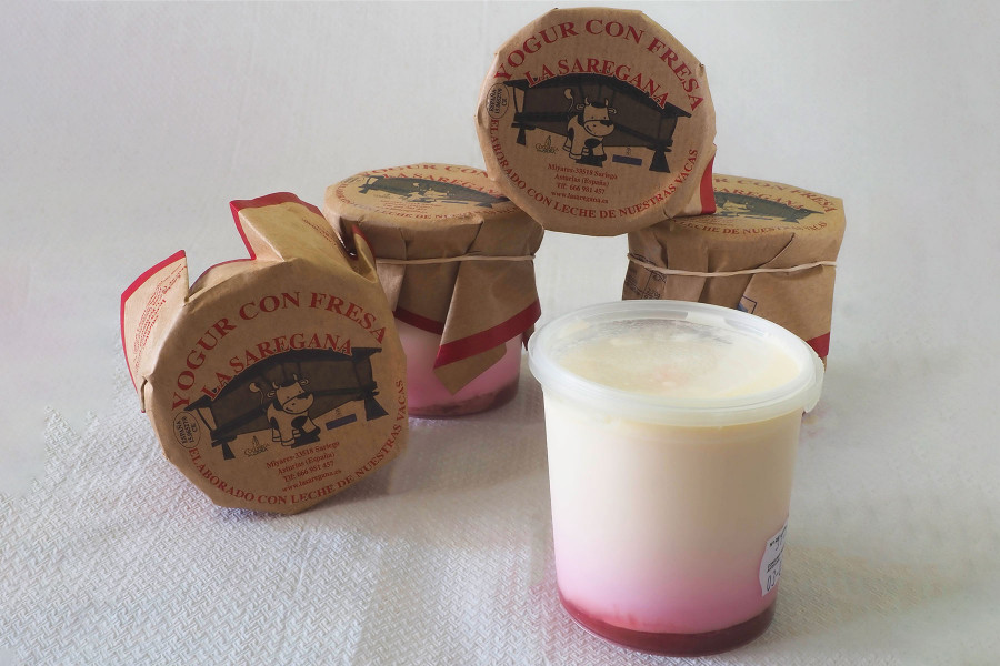 Yogur con fresa